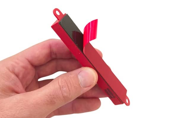 extintor automático ultracompacto con adhesivo